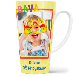 Fotohrnek latte velký - originální dárek - Abeceda